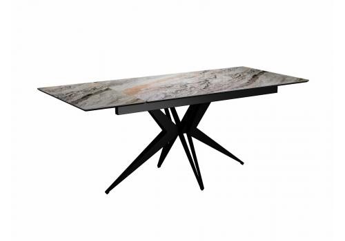  Стол DikLine DKS140 керамика Venetian Brown Light глянец, подстолье черное, опоры черные (2уп.), фото 7 