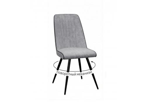  Стул DikLine 324 поворотный B22 GREY, ножки черные, фото 1 