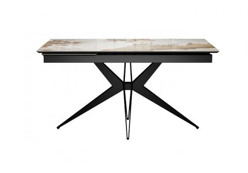  Стол DikLine DKS140 керамика PANDORA глянец, подстолье черное, опоры черные (2уп.), фото 2 