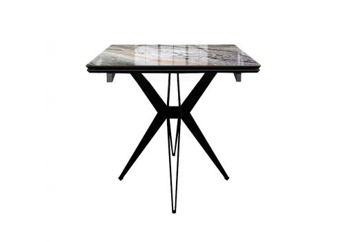  Стол DikLine DKS140 керамика Venetian Brown Light глянец, подстолье черное, опоры черные (2уп.), фото 9 