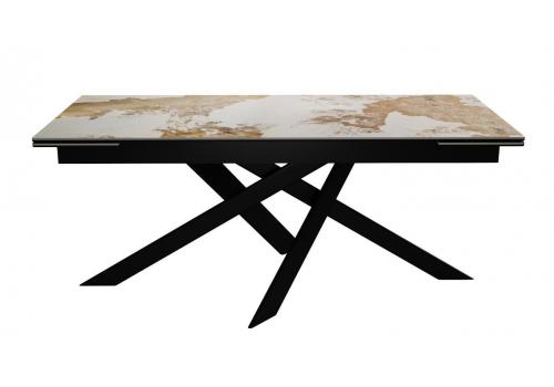  Стол DikLine EKX180, Керамика PANDORA глянец, опоры черные, фото 1 