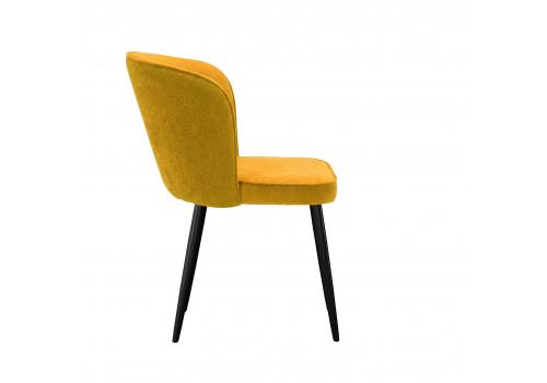  Стул DikLine 347 P08/L07 горчица, ножки черные, фото 3 