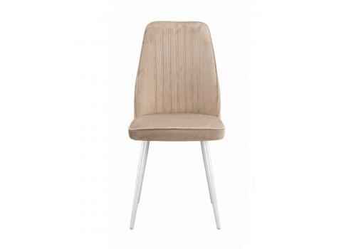  Стул DikLine 327 поворотный B03 BEIGE, ножки белые, фото 2 