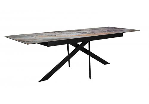  Стол DikLine EKX180, Керамика Venetian Brown Light глянец (К4), опоры черные (2 уп.), фото 3 