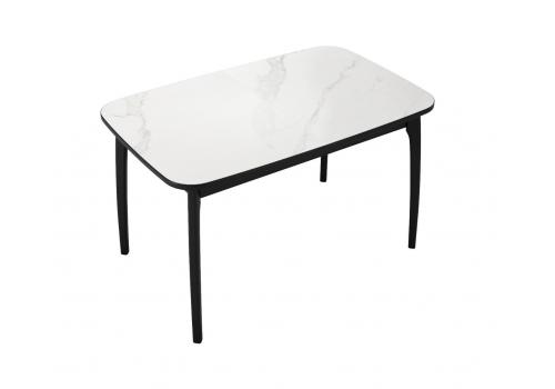  Стол DikLine MK15 Керамика Белый мрамор/подстолье черное/опоры черные, фото 7 