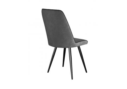  Стул DikLine 324 поворотный B28 ANTRACITE, ножки черные, фото 4 