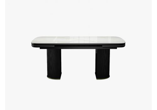  Стол DikLine EKP205 керамика К20 глянец, опоры МДФ черные/золото  (2 уп.), фото 4 