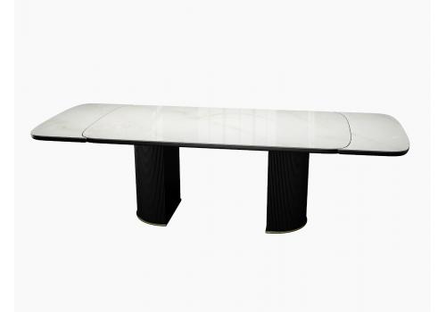  Стол DikLine EKP205 керамика К20 глянец, опоры МДФ черные/золото  (2 уп.), фото 2 