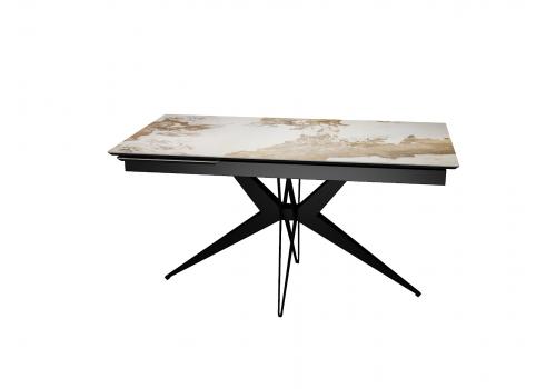  Стол DikLine DKS140 керамика PANDORA глянец, подстолье черное, опоры черные (2уп.), фото 4 