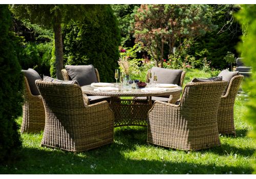  "Эспрессо–150 N" обеденная группа плетеная, цвет соломенный, фото 2 