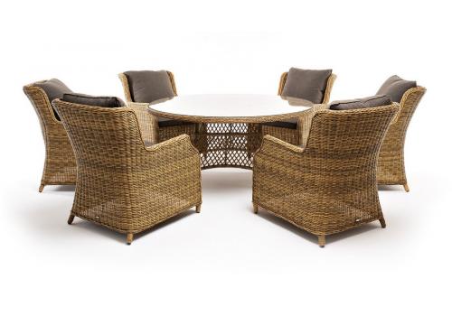  "Эспрессо–150 N" обеденная группа плетеная, цвет соломенный, фото 14 