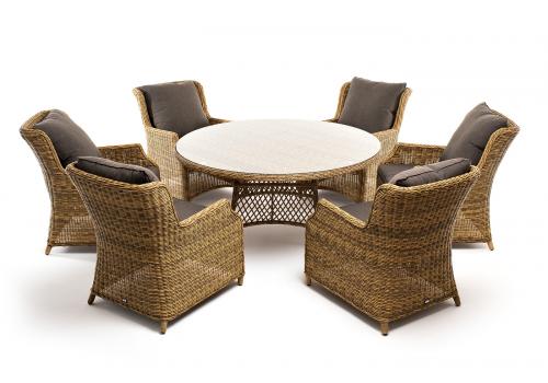  "Эспрессо–150 N" обеденная группа плетеная, цвет соломенный, фото 15 