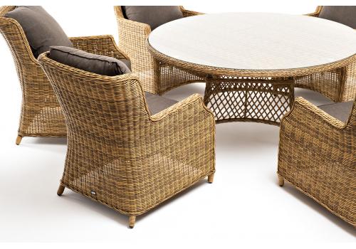  "Эспрессо–150 N" обеденная группа плетеная, цвет соломенный, фото 16 