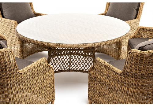  "Эспрессо–150 N" обеденная группа плетеная, цвет соломенный, фото 17 