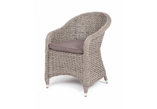  "Равенна" плетеное кресло из искусственного ротанга (гиацинт), цвет серый, фото 1 
