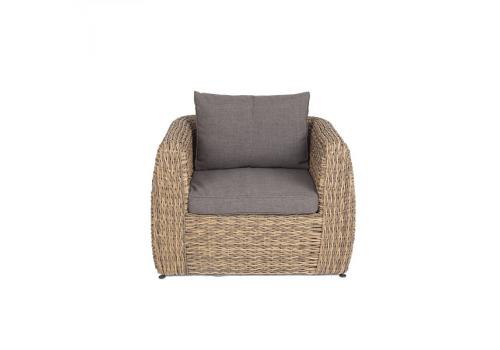  "Кальяри" кресло из искусственного ротанга (гиацинт), цвет соломенный, фото 2 
