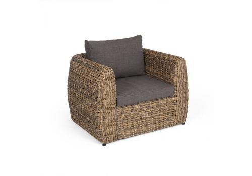  "Кальяри" кресло из искусственного ротанга (гиацинт), цвет соломенный, фото 3 