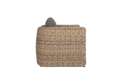  "Кальяри" кресло из искусственного ротанга (гиацинт), цвет соломенный, фото 4 