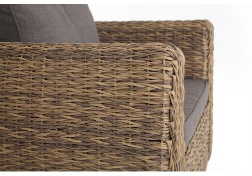  "Кальяри" кресло из искусственного ротанга (гиацинт), цвет соломенный, фото 5 