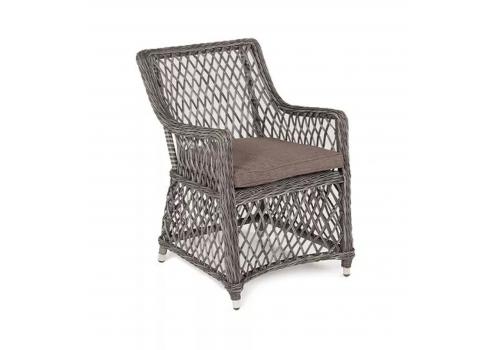 "Латте" плетеное кресло из искусственного ротанга, цвет графит, фото 3 