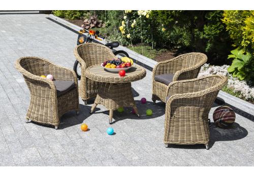  "Равенна" кофейный стол из искусственного ротанга, цвет соломенный, фото 7 