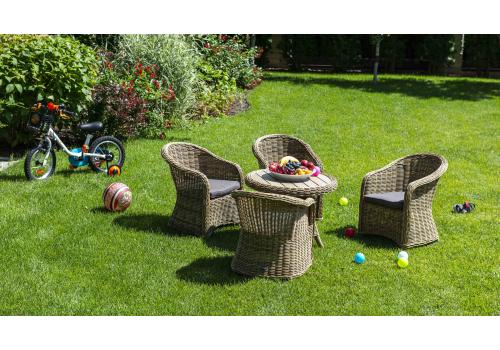  "Равенна" кофейный стол из искусственного ротанга, цвет соломенный, фото 9 