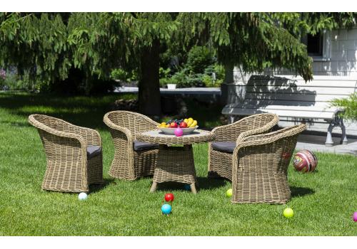  "Равенна" кофейный стол из искусственного ротанга, цвет соломенный, фото 10 