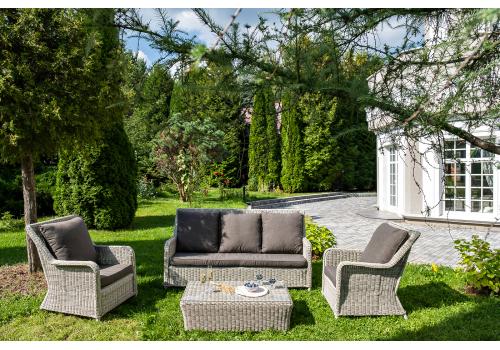  "Гляссе" лаунж-зона из искусственного ротанга, цвет бежевый, фото 3 