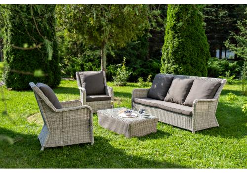  "Гляссе" лаунж-зона из искусственного ротанга, цвет бежевый, фото 4 