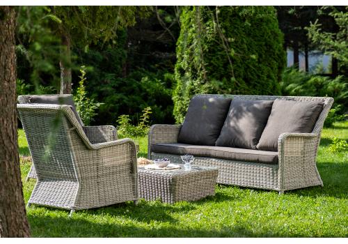  "Гляссе" лаунж-зона из искусственного ротанга, цвет бежевый, фото 6 