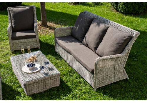  "Гляссе" лаунж-зона из искусственного ротанга, цвет бежевый, фото 7 