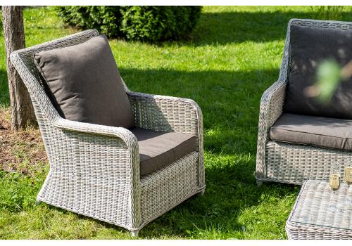  "Гляссе" лаунж-зона из искусственного ротанга, цвет бежевый, фото 11 