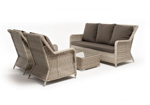  "Гляссе" лаунж-зона из искусственного ротанга, цвет бежевый, фото 20 