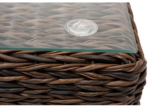  "Лунго" журнальный столик плетеный (гиацинт), цвет коричневый, фото 5 