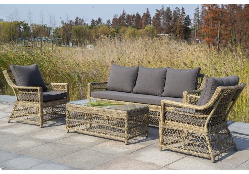  "Гранд Латте" стол журнальный из искусственного ротанга, цвет соломенный, фото 7 