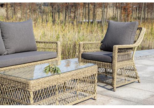  "Гранд Латте" стол журнальный из искусственного ротанга, цвет соломенный, фото 8 