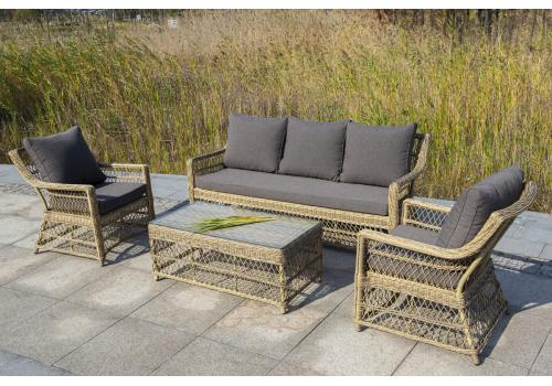  "Гранд Латте" стол журнальный из искусственного ротанга, цвет соломенный, фото 9 