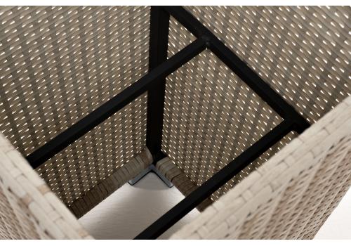  "Капучино" кашпо для цветов плетеное из искусственного ротанга, цвет бежевый, фото 5 