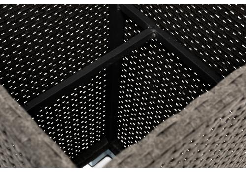  "Капучино" кашпо для цветов плетеное из искусственного ротанга, цвет бежевый, фото 9 