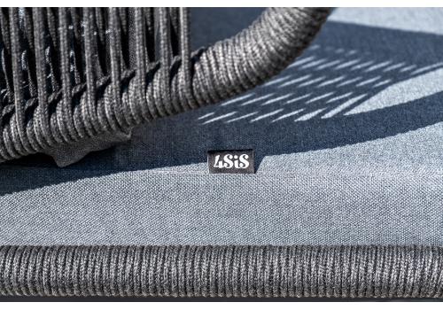  "Милан" лаунж-зона 4-местная плетеная из роупа (веревки), каркас алюминиевый темно-серый, роуп темно-серый, фото 12 