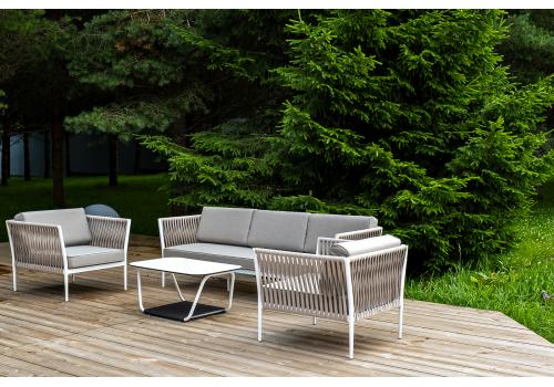  "Касабланка" лаунж-зона плетеная из роупа 5-местная, цвет бежевый, фото 2 