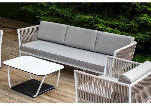  "Касабланка" лаунж-зона плетеная из роупа 5-местная, цвет бежевый, фото 5 