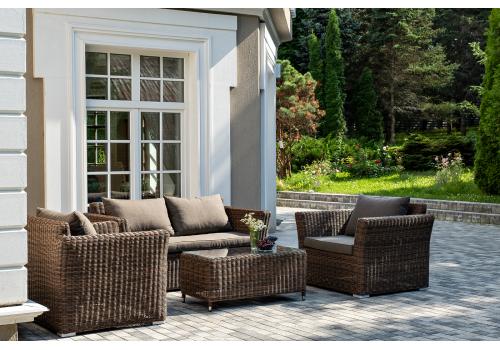  "Капучино Сингл" лаунж-зона из искусственного ротанга, цвет коричневый, фото 3 