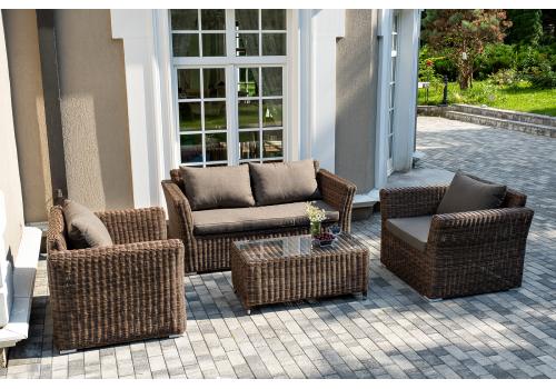  "Капучино Сингл" лаунж-зона из искусственного ротанга, цвет коричневый, фото 4 