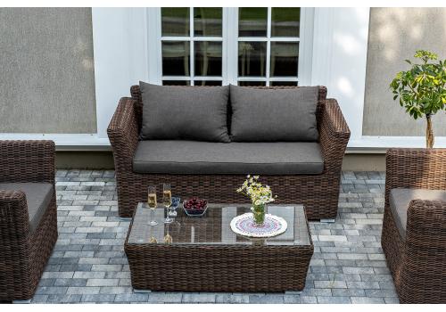  "Капучино Сингл" лаунж-зона из искусственного ротанга, цвет коричневый, фото 6 