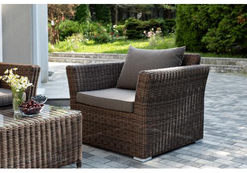  "Капучино Сингл" лаунж-зона из искусственного ротанга, цвет коричневый, фото 9 