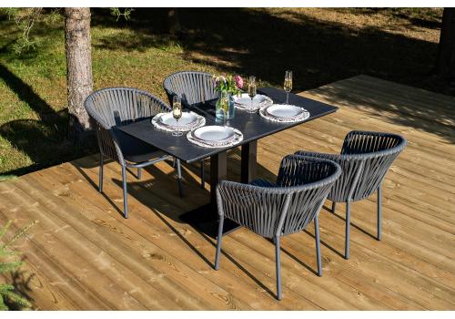  "Каффе Дабл" обеденная группа на 4 персоны, цвет "серый гранит", фото 2 