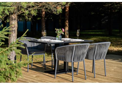  "Каффе Дабл" обеденная группа на 4 персоны, цвет "серый гранит", фото 3 