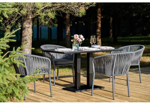  "Каффе Дабл" обеденная группа на 4 персоны, цвет "серый гранит", фото 6 