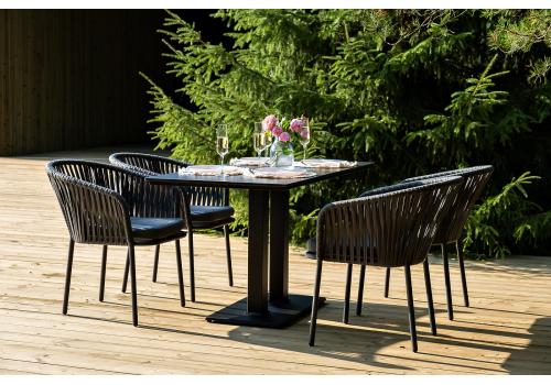  "Каффе Дабл" обеденная группа на 4 персоны, цвет "серый гранит", фото 7 